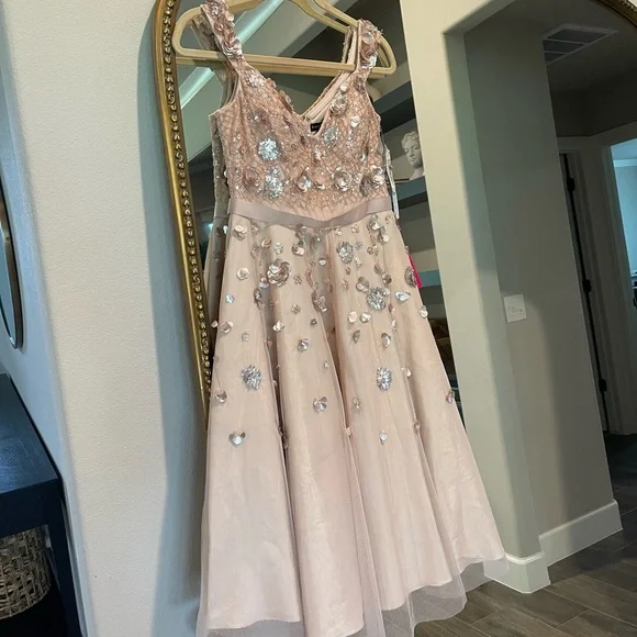 white christmas dresses Aidan Mattox Long Formal Beaded Dress MD1E202411 main image 0
